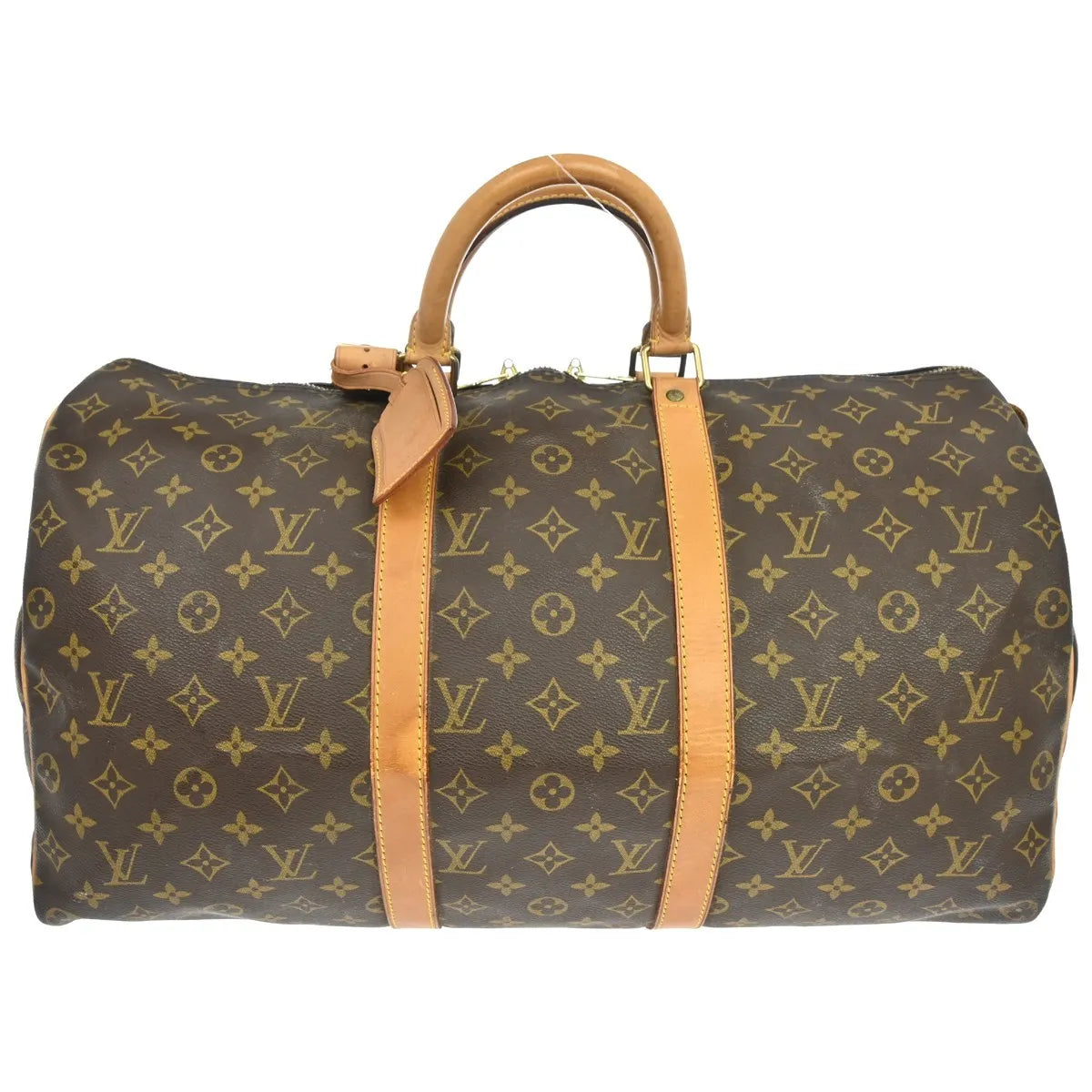 Louis Vuitton Keepall Monogram, Brown, Canvas, Travel Bag