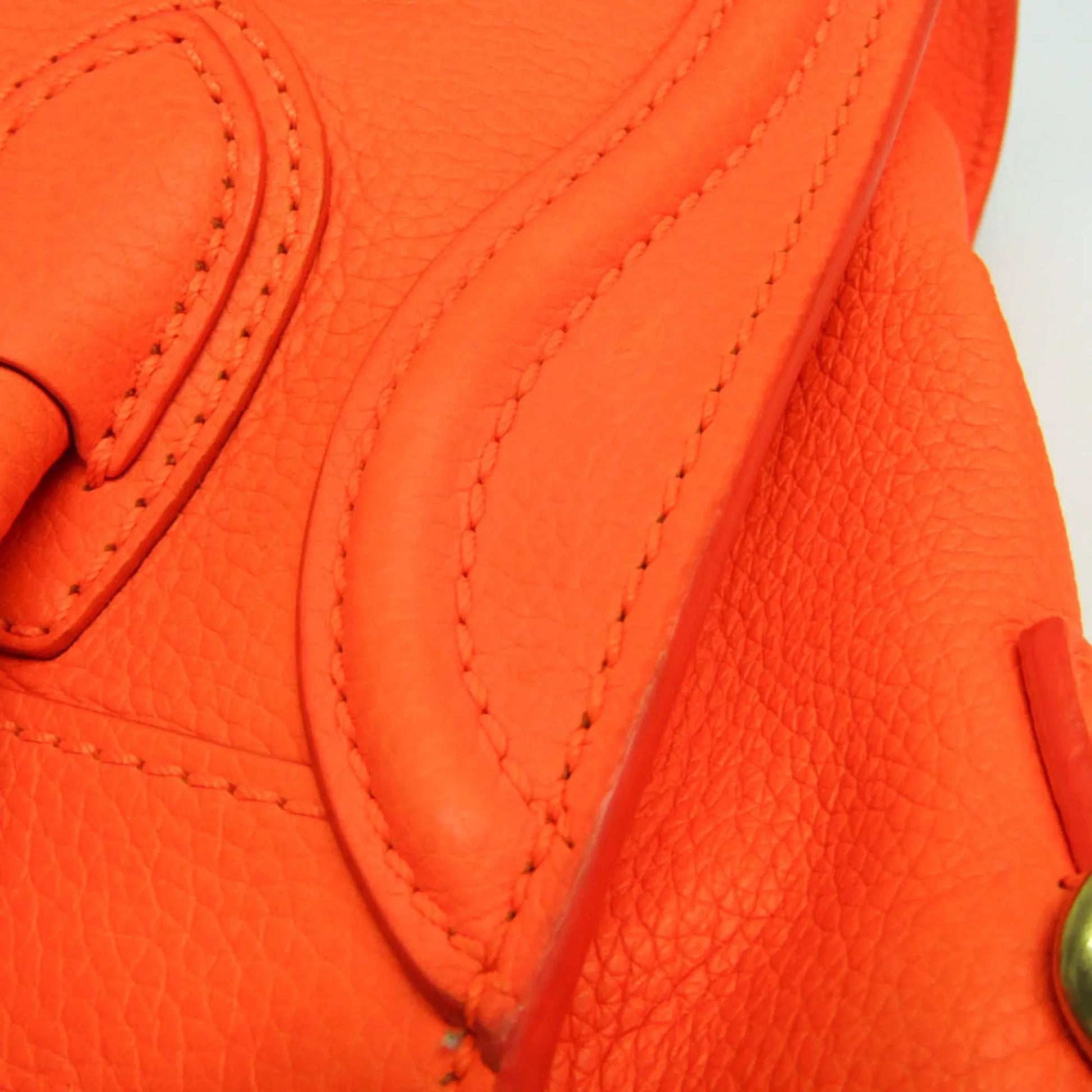 Celine Multicolor Luggage Leather, Orange, Leather, Handbag
