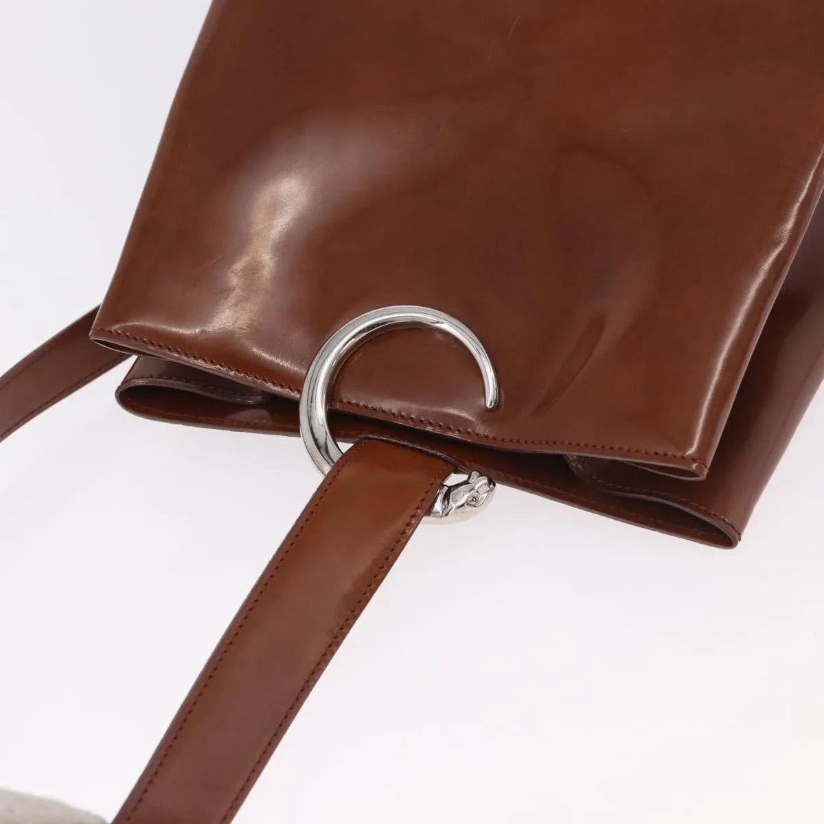 Cartier Panthère Patent leather, Brown, Patent Leather, Backpack