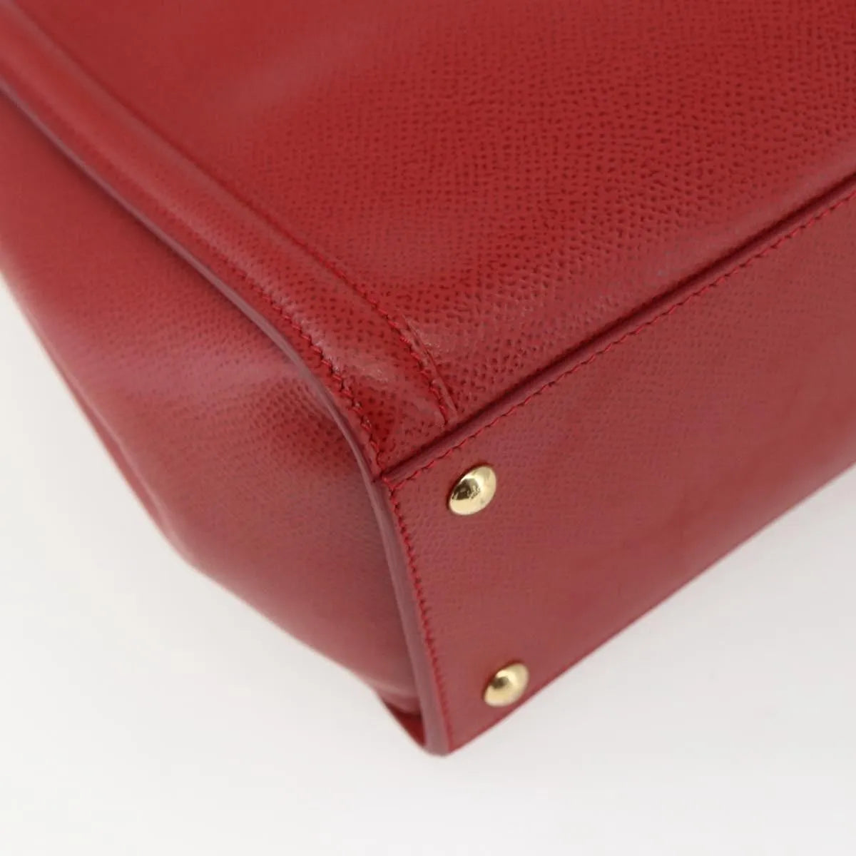 Salvatore Ferragamo Carrie Vara Saffiano Leather, Red, Leather, Shoulder Bag