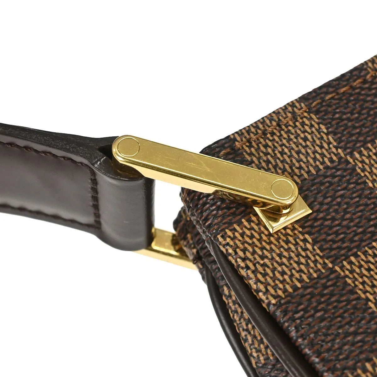 Louis Vuitton Aubagne Damier, Brown, Canvas, Shoulder Bag
