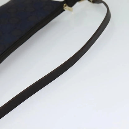 Salvatore Ferragamo Gancini Canvas, Navy, Canvas, Handbag
