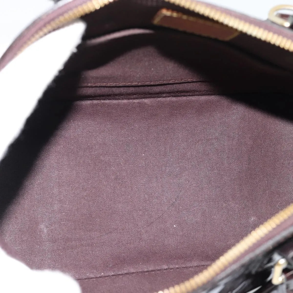 Louis Vuitton Alma Patent Leather, Brown, Patent Leather, Handbag