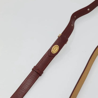 cartier Tasseled Must de Cartier Leather, Yellow, Leather, Shoulder Bag