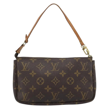 Louis Vuitton Pochette Accessoires Monogram, Brown, Canvas, Clutch