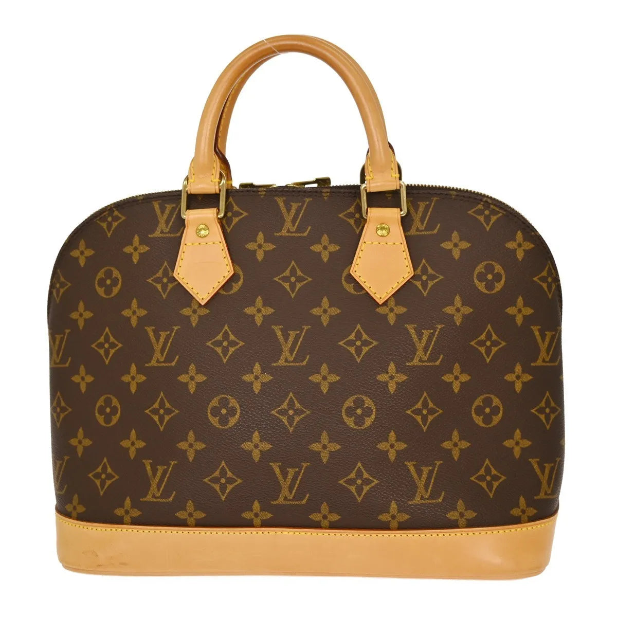 Louis Vuitton Alma Monogram Canvas, Brown, Canvas, Handbag