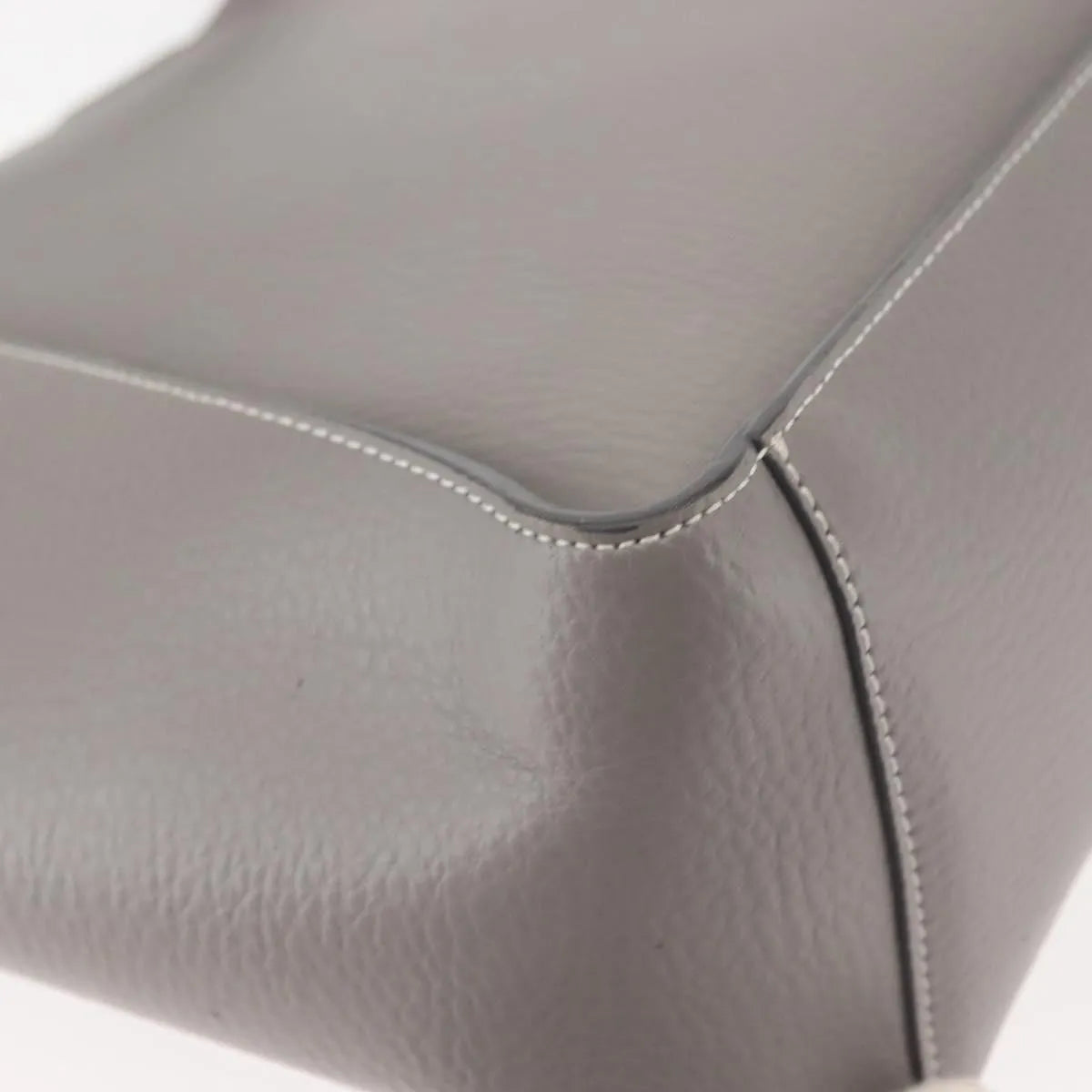 Stella McCartney Alter Tote Leather, Gray, Leather, Tote Bag