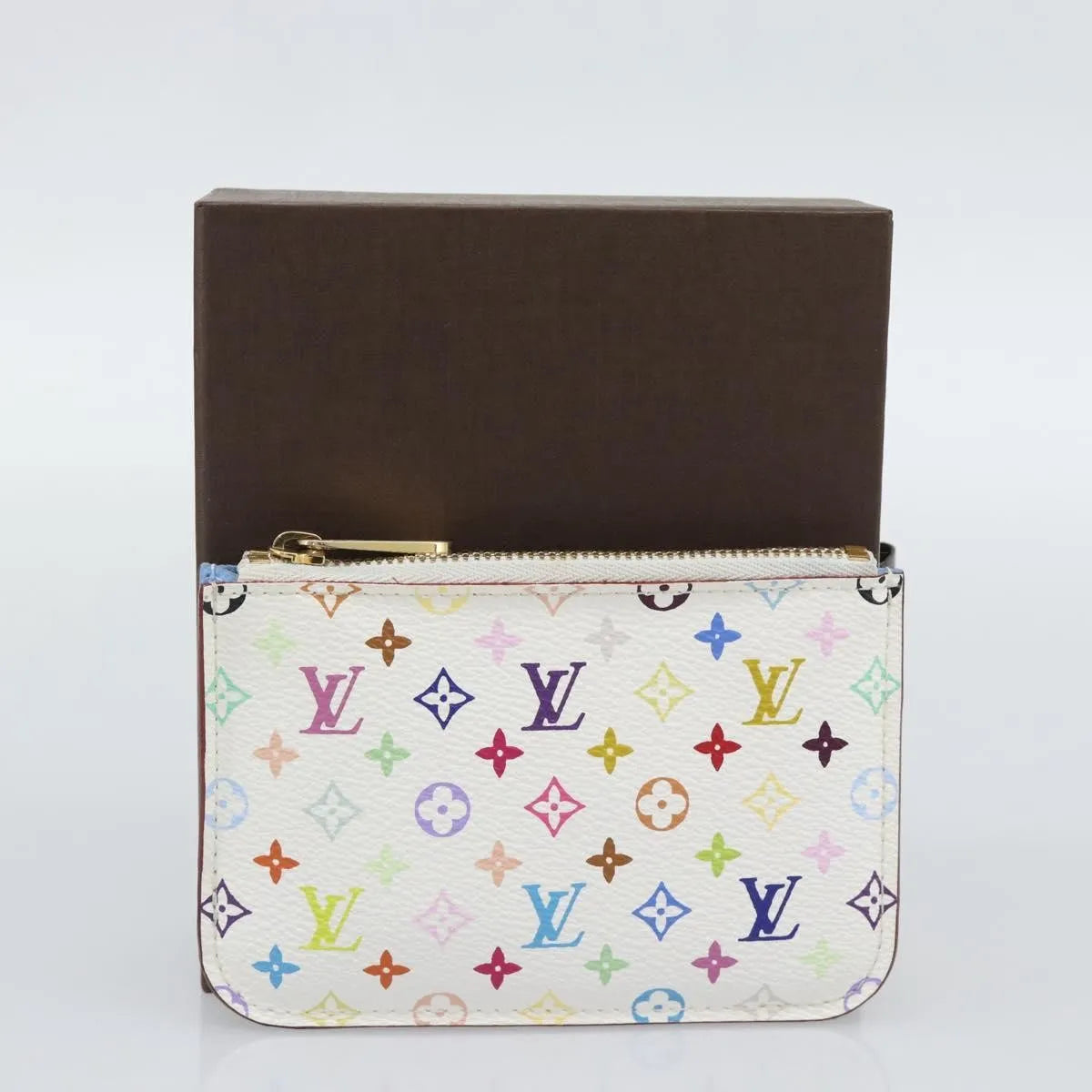 Louis Vuitton Key Pouch NM Monogram Multicolor, Multicolour, Canvas, Clutch