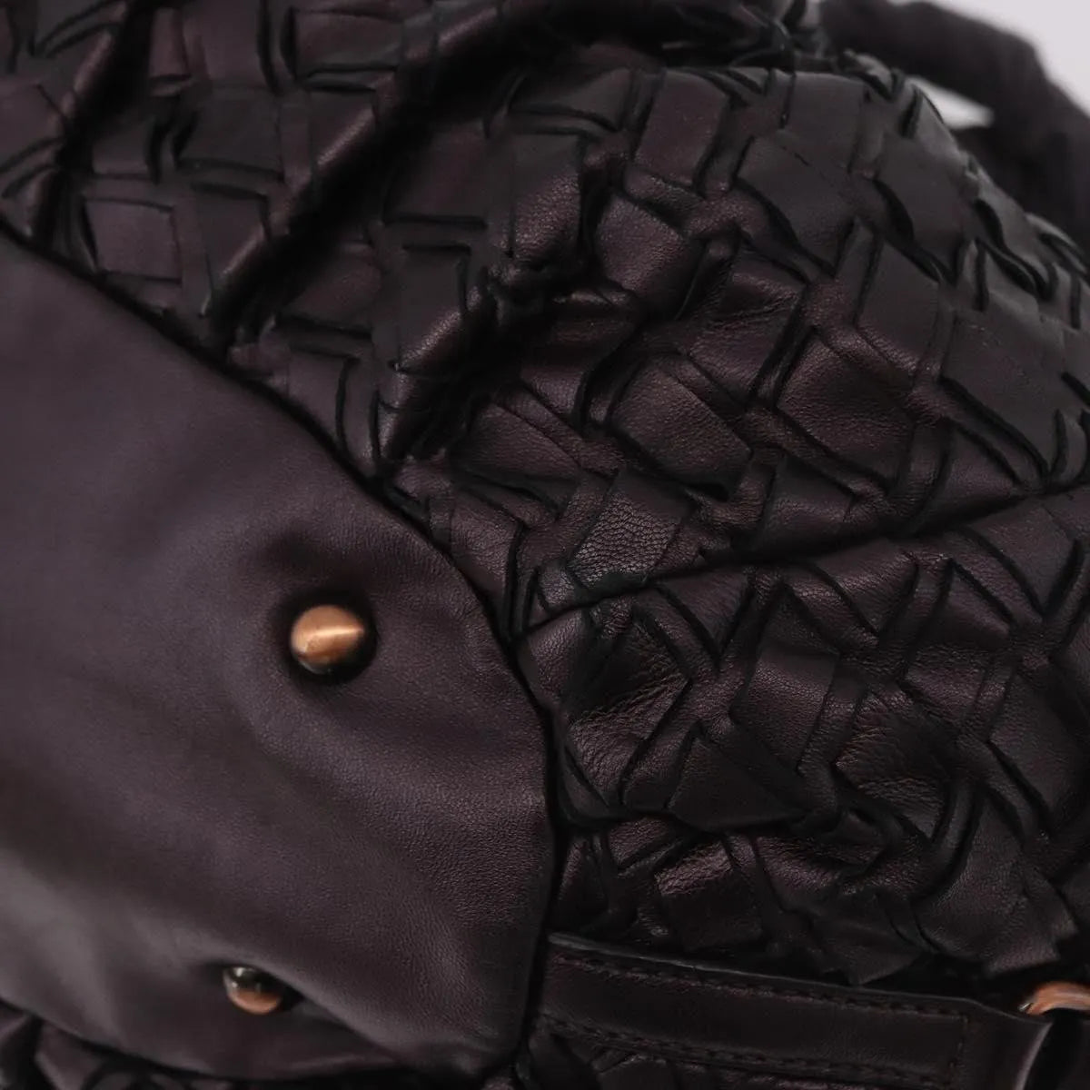 Miu Miu Hobo Woven Leather, Purple, Leather, Handbag