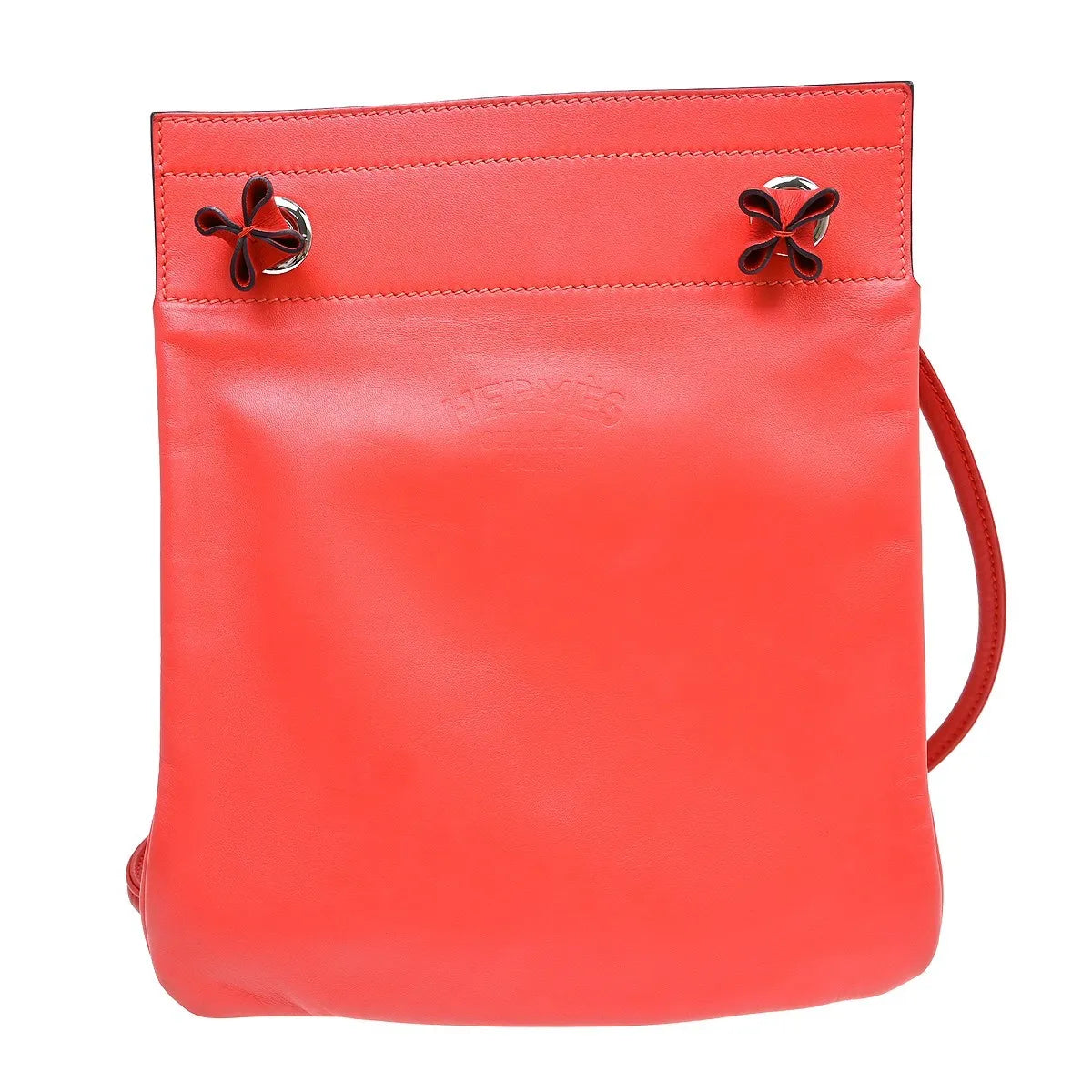 Hermes Aline Calfskin, Pink, Leather, Shoulder Bag