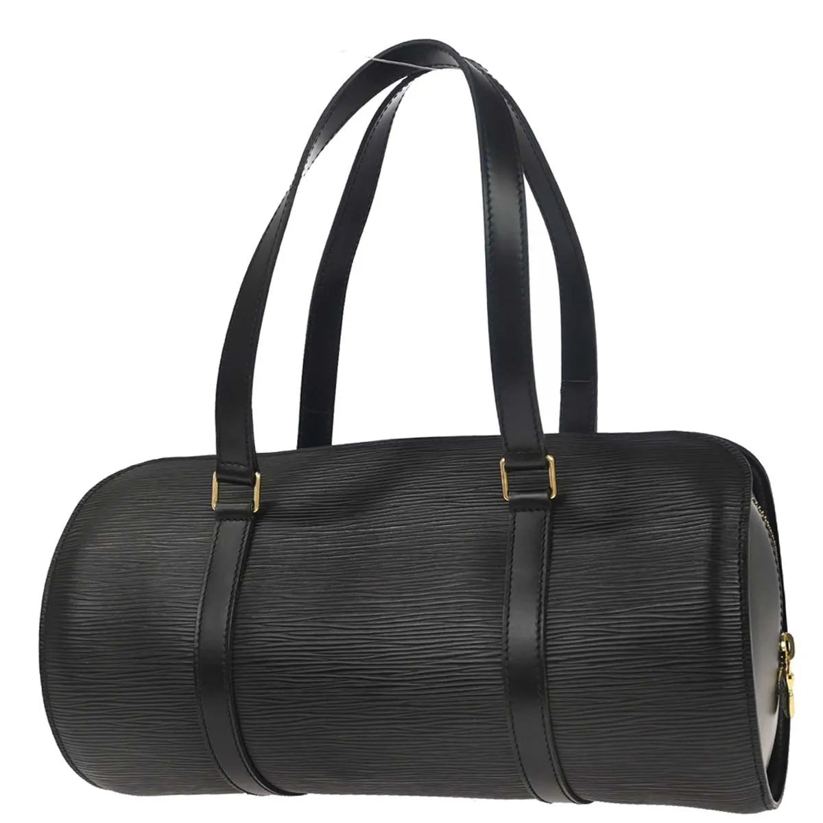 Louis Vuitton Soufflot Epi Leather, Black, Leather, Handbag