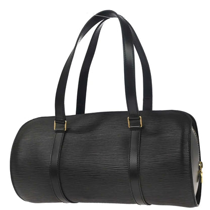 Louis Vuitton Soufflot Epi Leather, Black, Leather, Handbag
