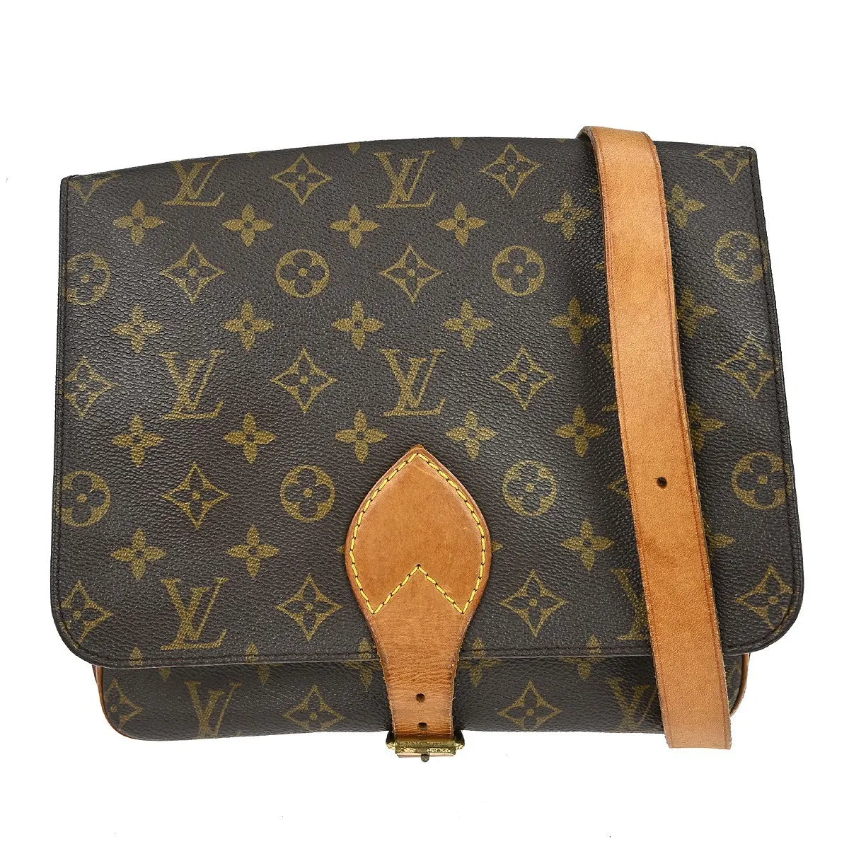 Louis Vuitton Cartouchiere Monogram Canvas, Brown, Canvas, Shoulder Bag