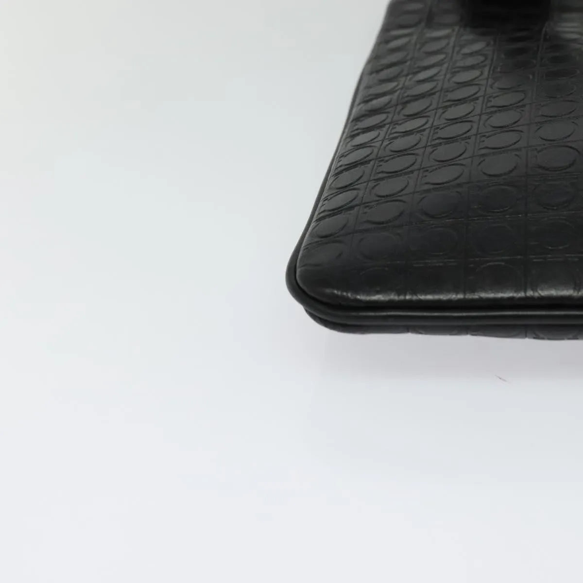 Salvatore Ferragamo Vintage Leather, Black, Leather, Shoulder Bag