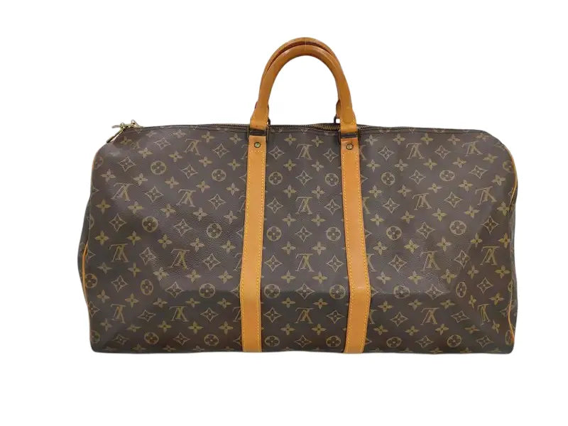Louis Vuitton Keepall Monogram Canvas, Brown, Canvas, Travel Bag