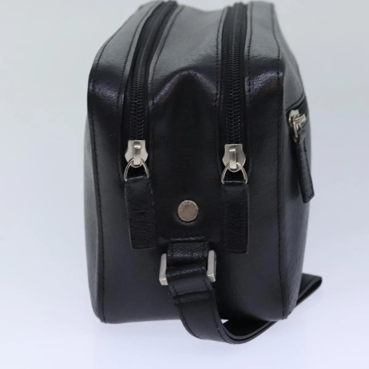 Versace Vintage Clutch Leather, Black, Leather, Clutch
