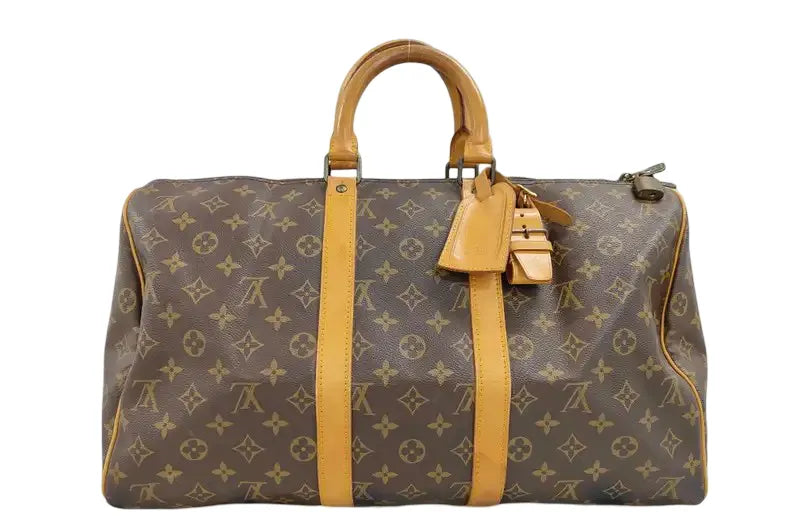 Louis Vuitton Keepall Monogram Canvas, Brown, Canvas, Travel Bag
