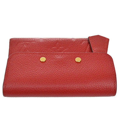Louis Vuitton Pont Neuf Monogram Empreinte Leather, Red, Leather, Wallet