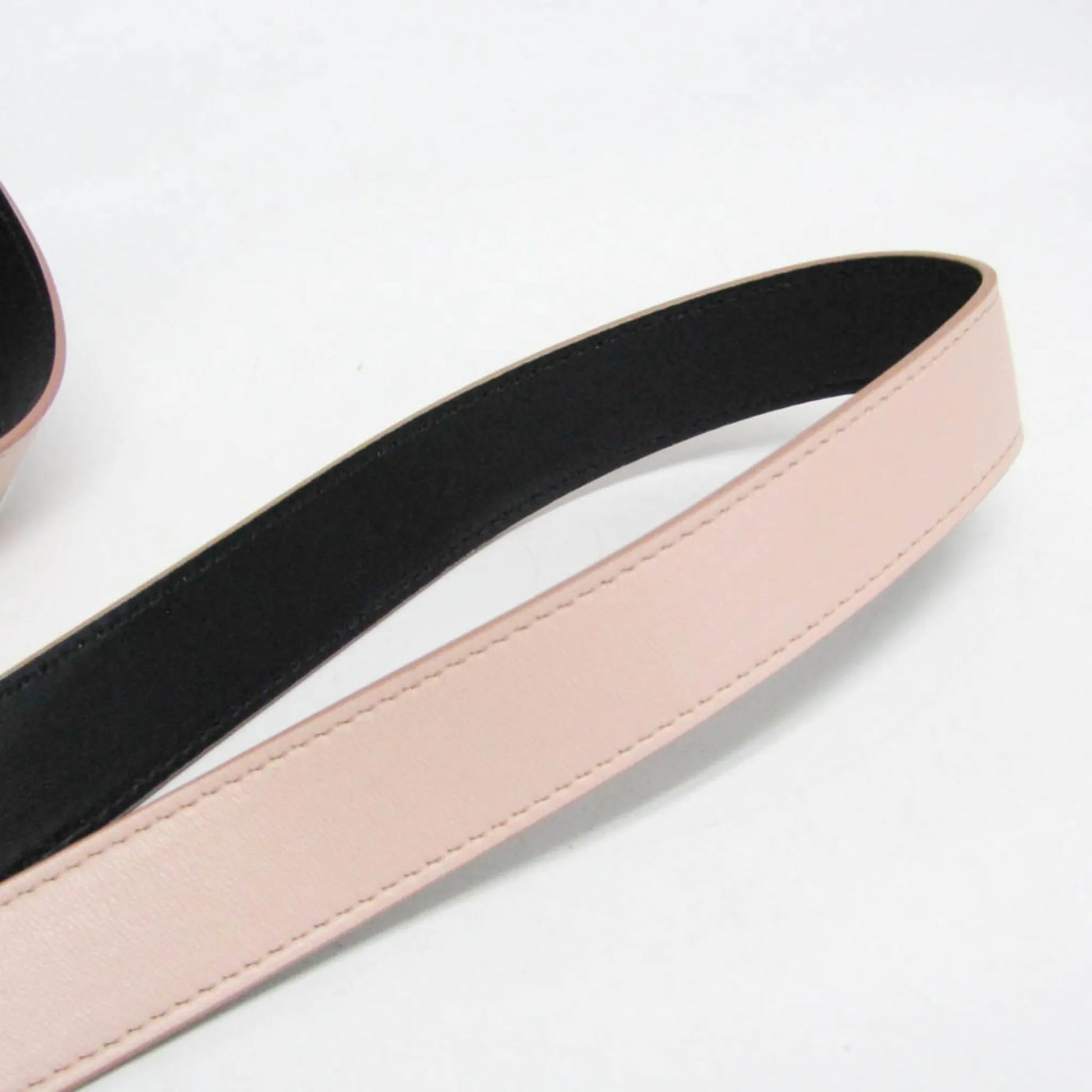Fendi Logo Vertical Box Leather, Pink, Leather, Shoulder Bag