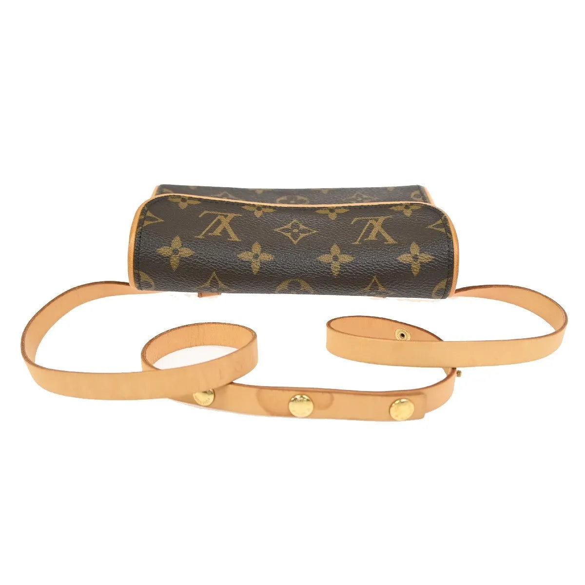 Louis Vuitton Florentine Waist Monogram Canvas, Brown, Canvas, Clutch