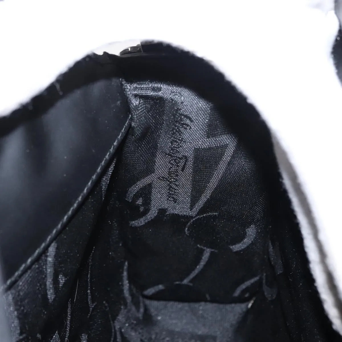 Salvatore Ferragamo Gancini Patent leather, Black, Patent Leather, Shoulder Bag