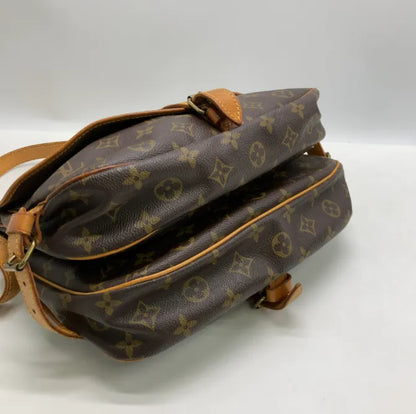 Louis Vuitton Saumur Monogram Canvas, Brown, Canvas, Shoulder Bag