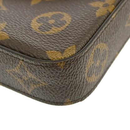 Louis Vuitton Pochette Felicie Monogram, Brown, Canvas, Clutch