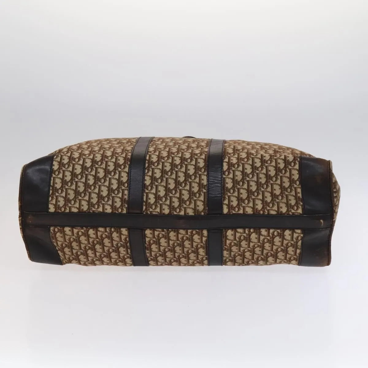 Christian Dior Vintage Trotter Boston Diorissimo Canvas, Brown, Canvas, Handbag