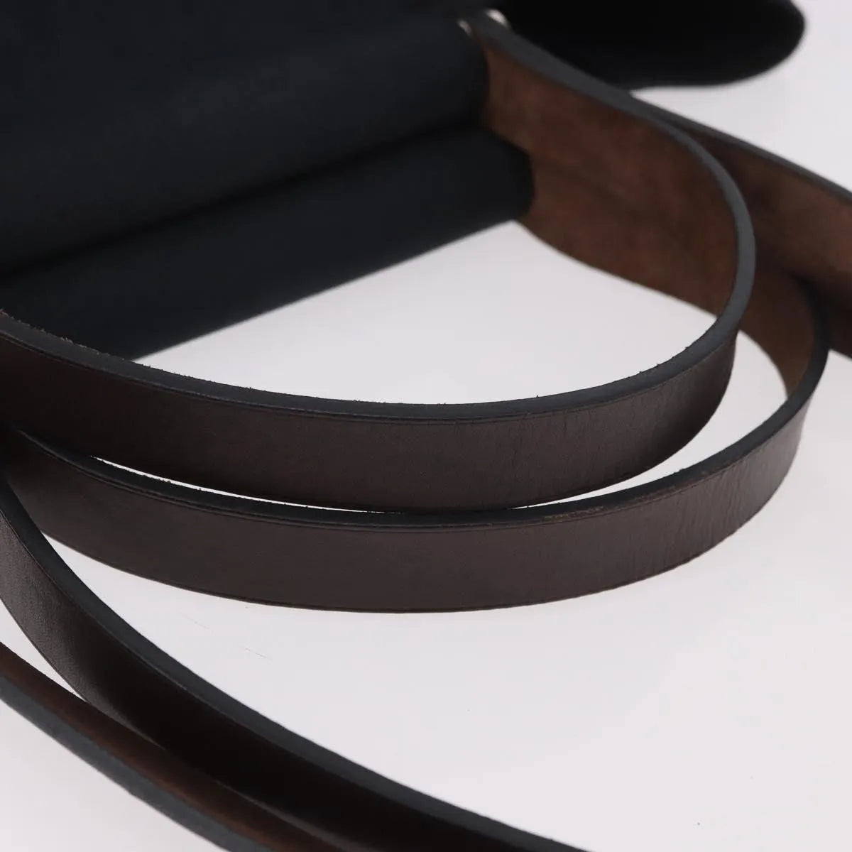 Hermes Cabag Elan Toile and Leather, Black, Canvas, Shoulder Bag