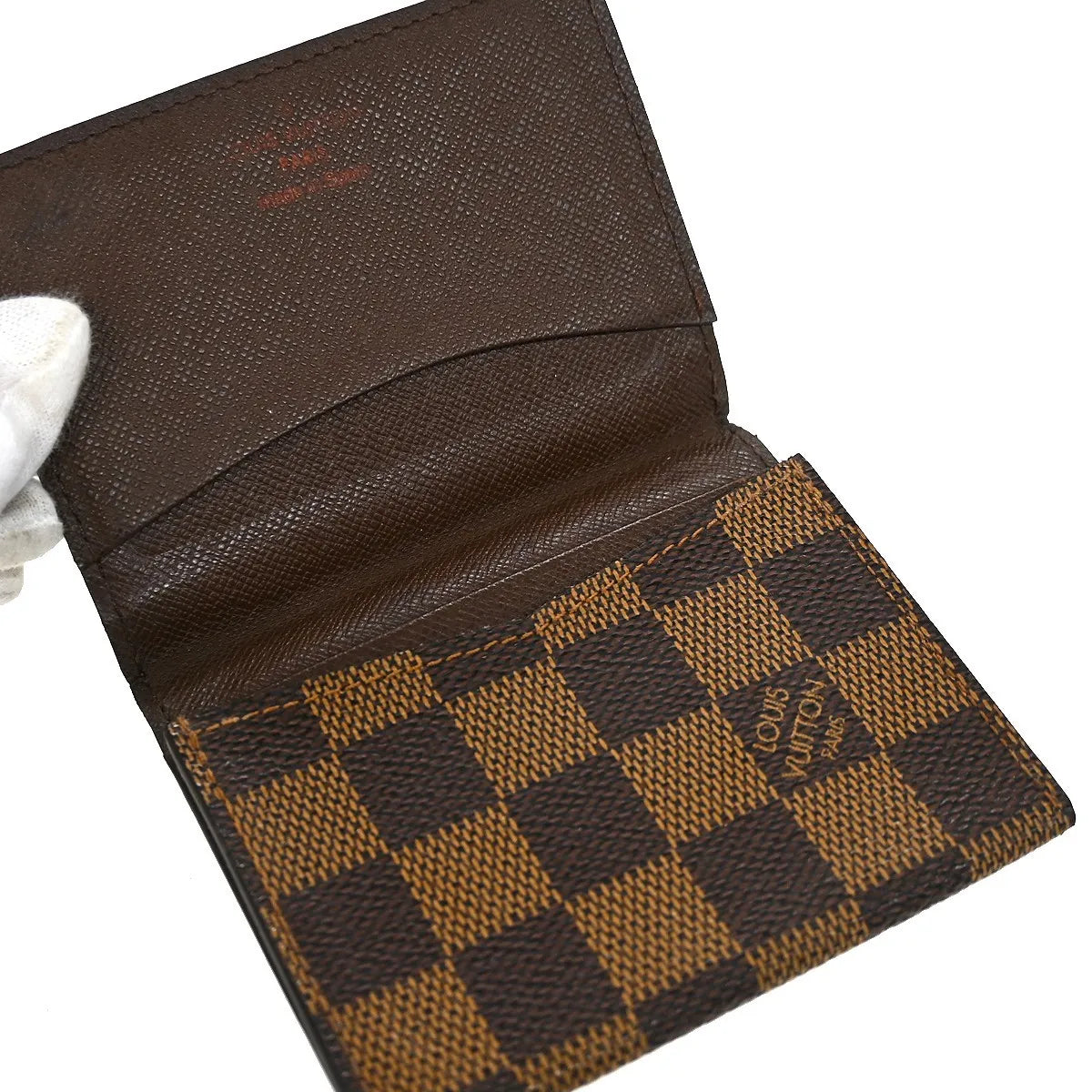 Louis Vuitton Bifold Damier, Brown, Canvas, Wallet