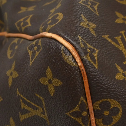 Louis Vuitton Keepall Monogram, Brown, Canvas, Travel Bag