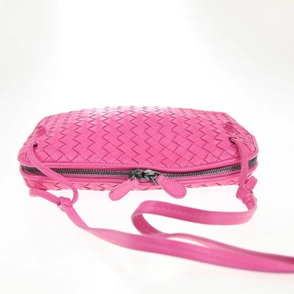 Bottega Veneta Nodini Intrecciato Nappa, Pink, Leather, Shoulder Bag