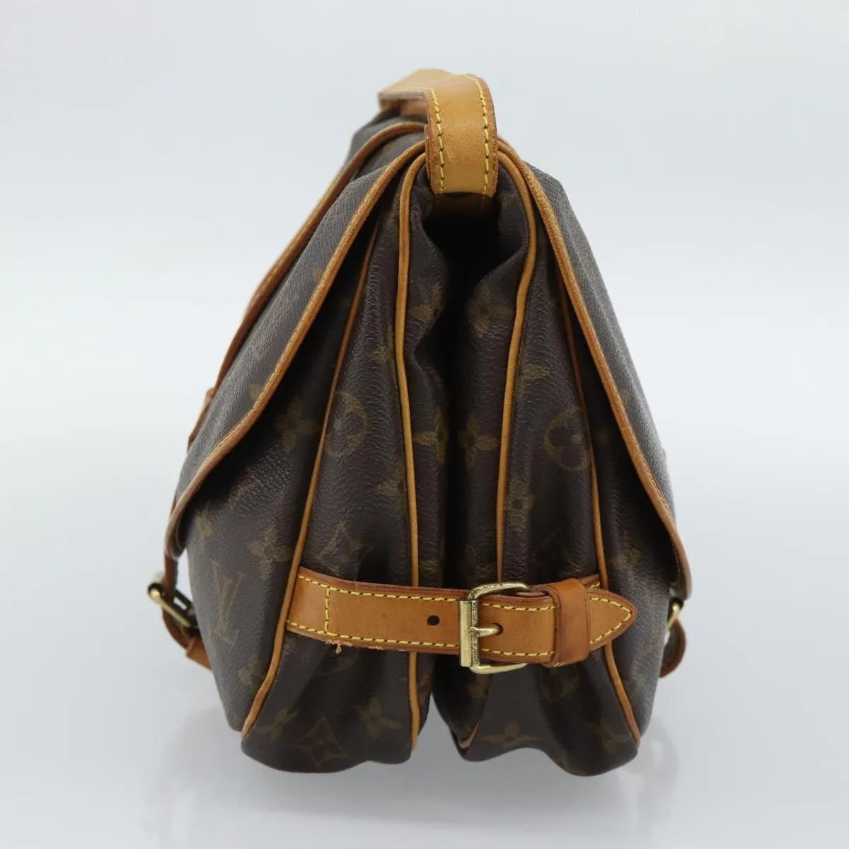 Louis Vuitton Saumur Monogram Canvas, Brown, Canvas, Shoulder Bag