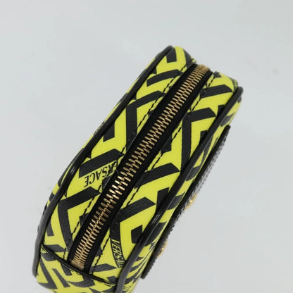 Versace Vintage Clutch Leather, Yellow, PVC, Clutch