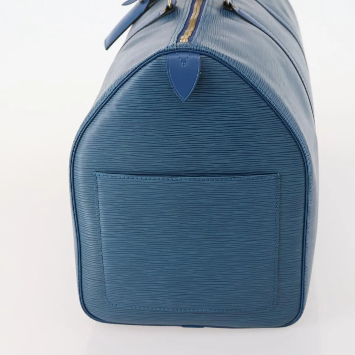 Louis Vuitton Keepall Epi Leather, Blue, Leather, Travel Bag