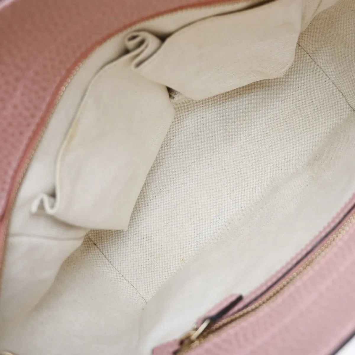 Gucci Swing Pebbled Leather, Pink, Leather, Handbag