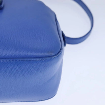 Salvatore Ferragamo Vala Leather, Blue, Leather, Shoulder Bag