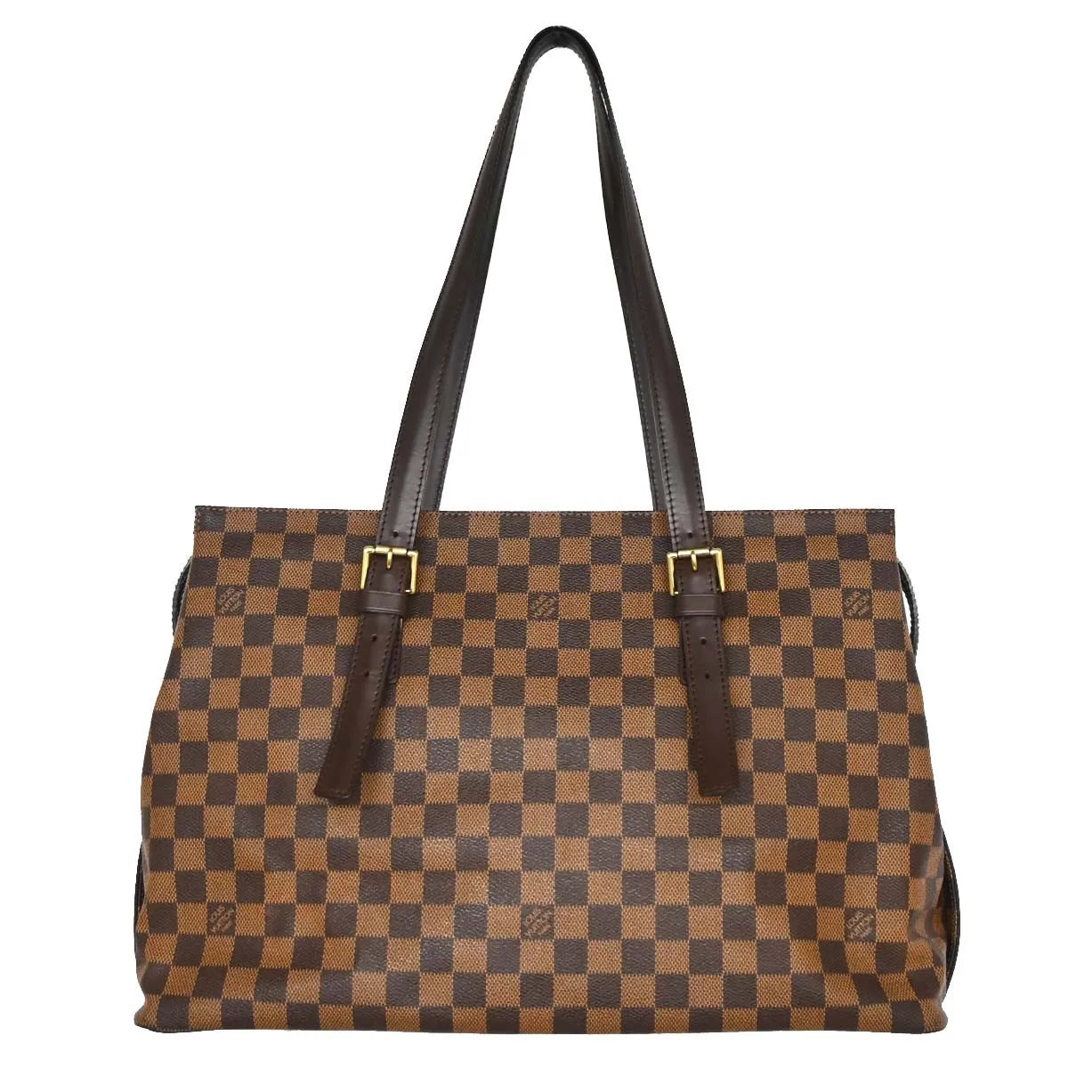 Louis Vuitton Chelsea Damier, Brown, Canvas, Tote Bag