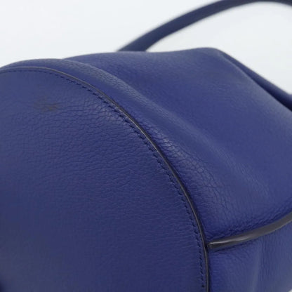 Celine Big Bag Bucket Leather, Blue, Leather, Handbag