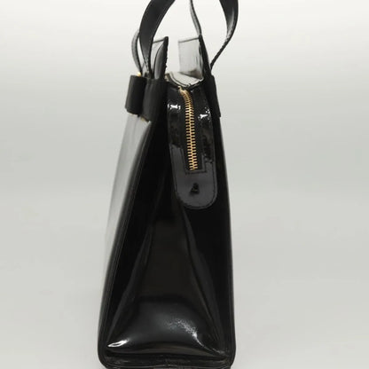 Salvatore Ferragamo Vala Patent Leather, Black, Patent Leather, Shoulder Bag