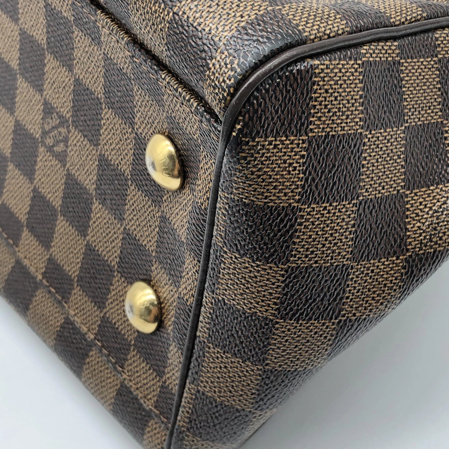 Louis Vuitton Trevi Damier Ebene, Brown, Canvas, Handbag