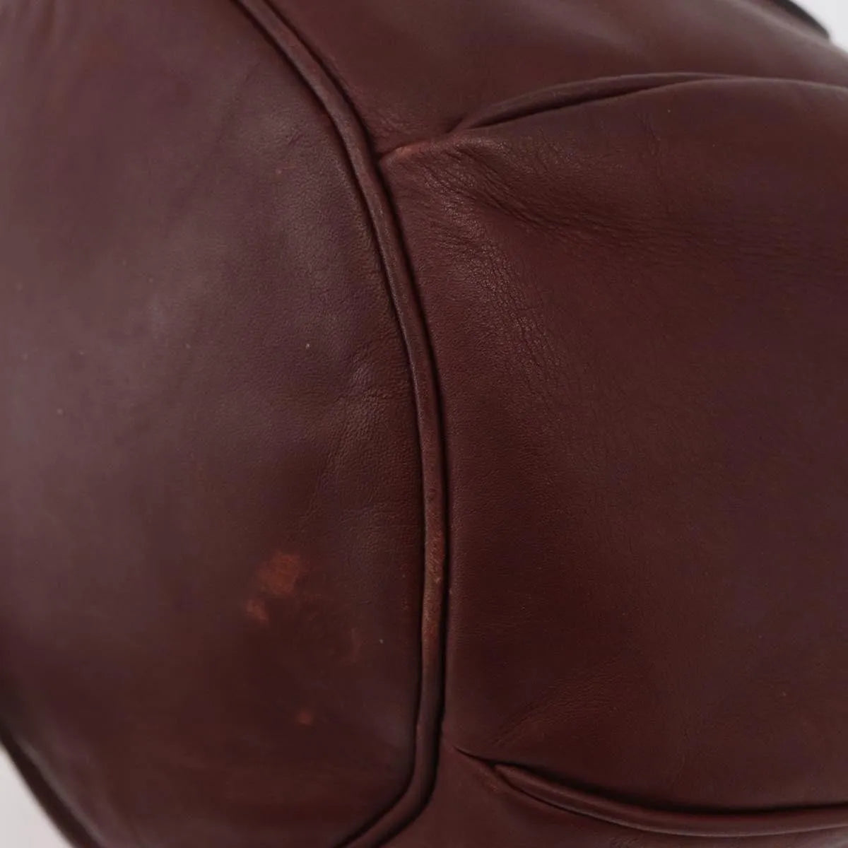 cartier Must de cartier Leather, Burgundy, Leather, Shoulder Bag