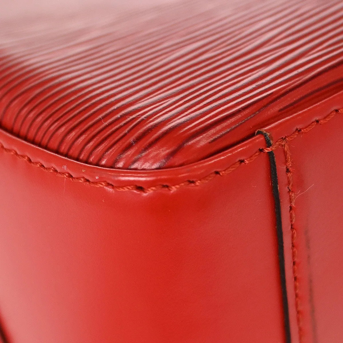 Louis Vuitton Sablons Epi Leather, Red, Leather, Handbag
