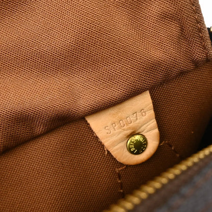 Louis Vuitton Speedy Monogram, Brown, Canvas, Handbag