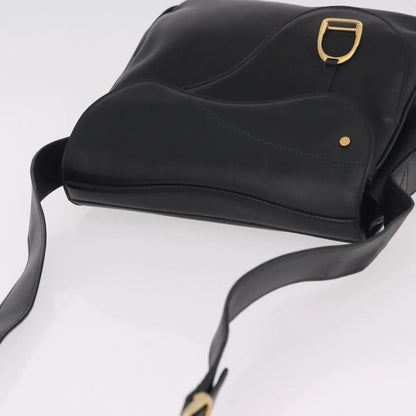 Gucci Vintage Leather, Black, Leather, Shoulder Bag