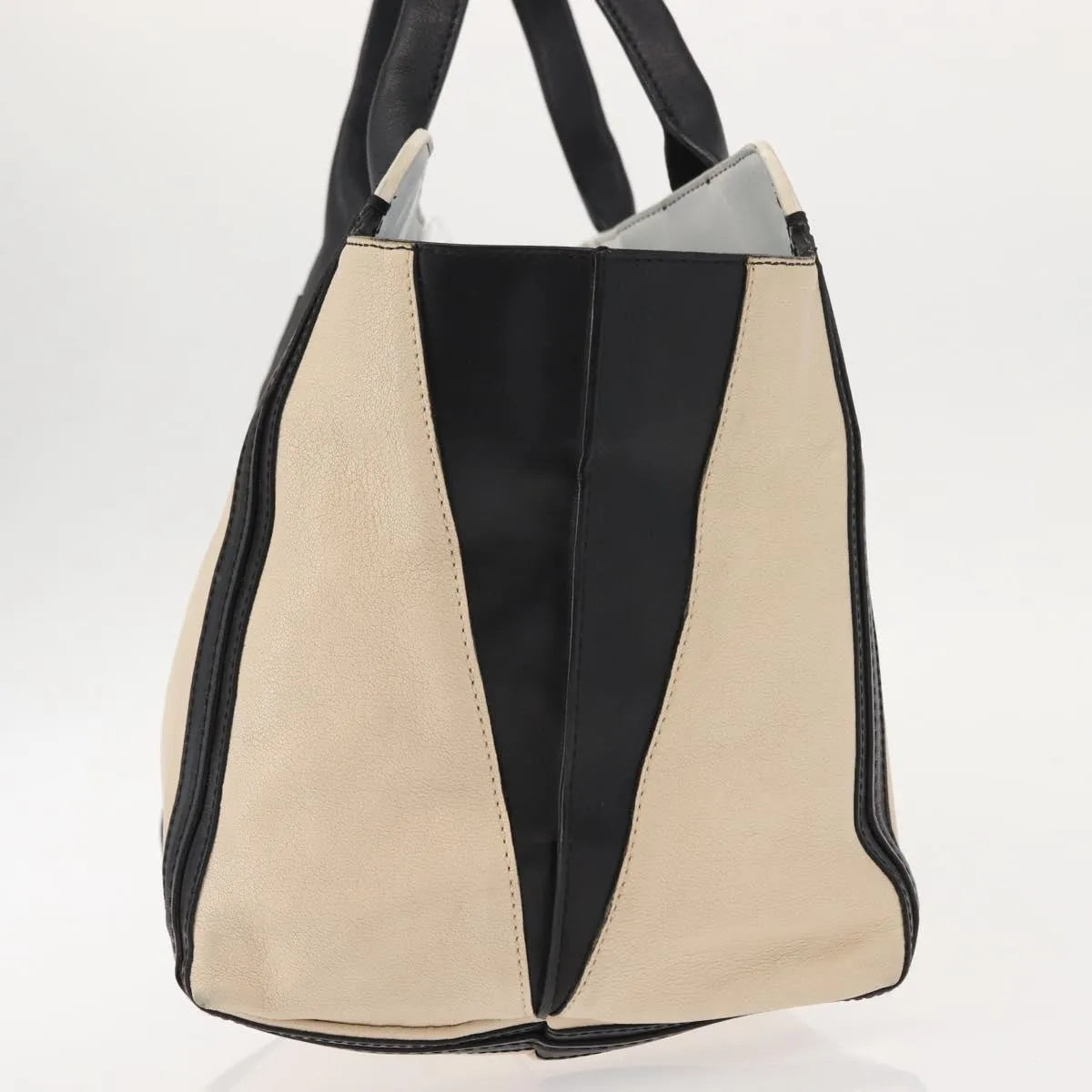 Chloe Alison East West Tote Leather, Beige, Leather, Tote Bag