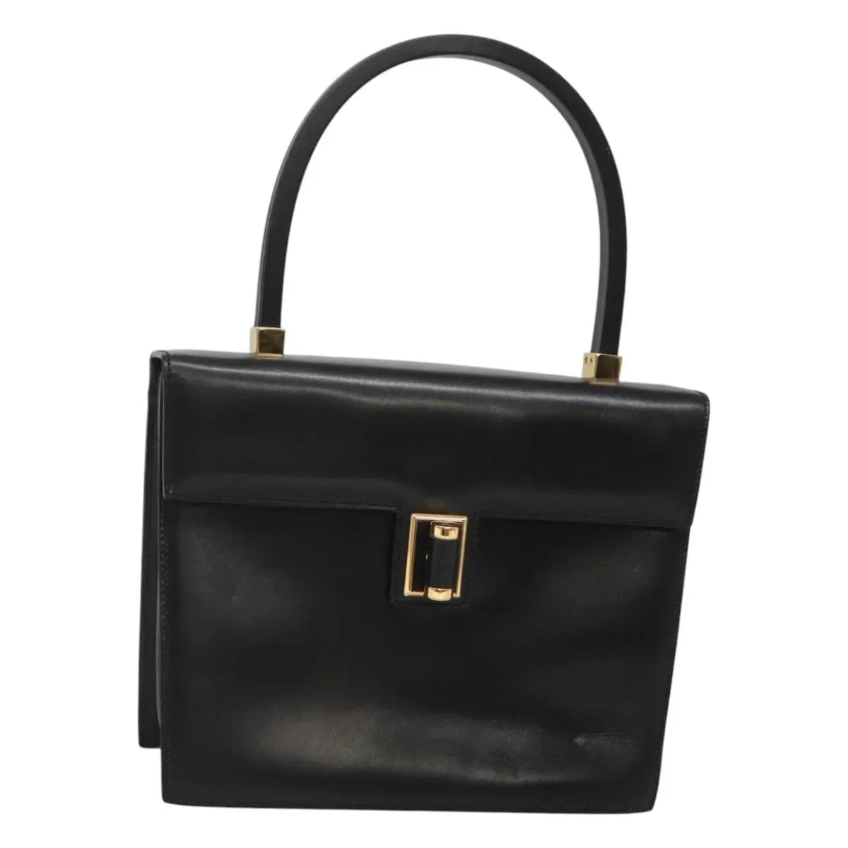 Gucci Vintage Leather, Black, Leather, Handbag