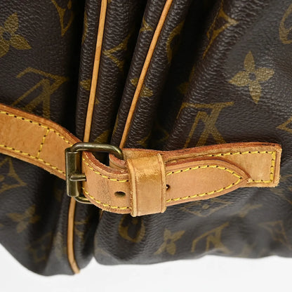 Louis Vuitton Saumur Monogram Canvas, Brown, Canvas, Shoulder Bag