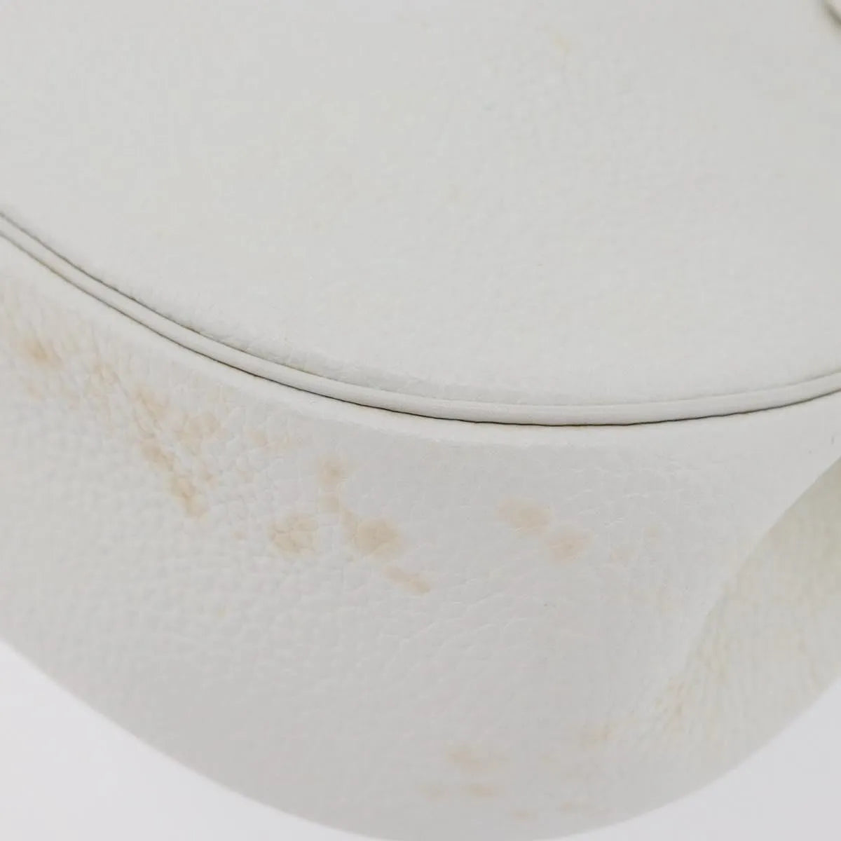 Christian Dior Vintage Leather, White_gold, Leather, Shoulder Bag