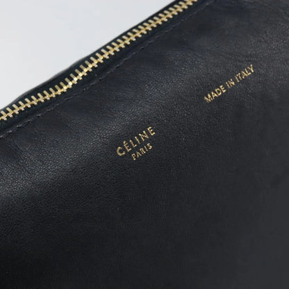 Celine Vintage Leather, Navy, Leather, Shoulder Bag
